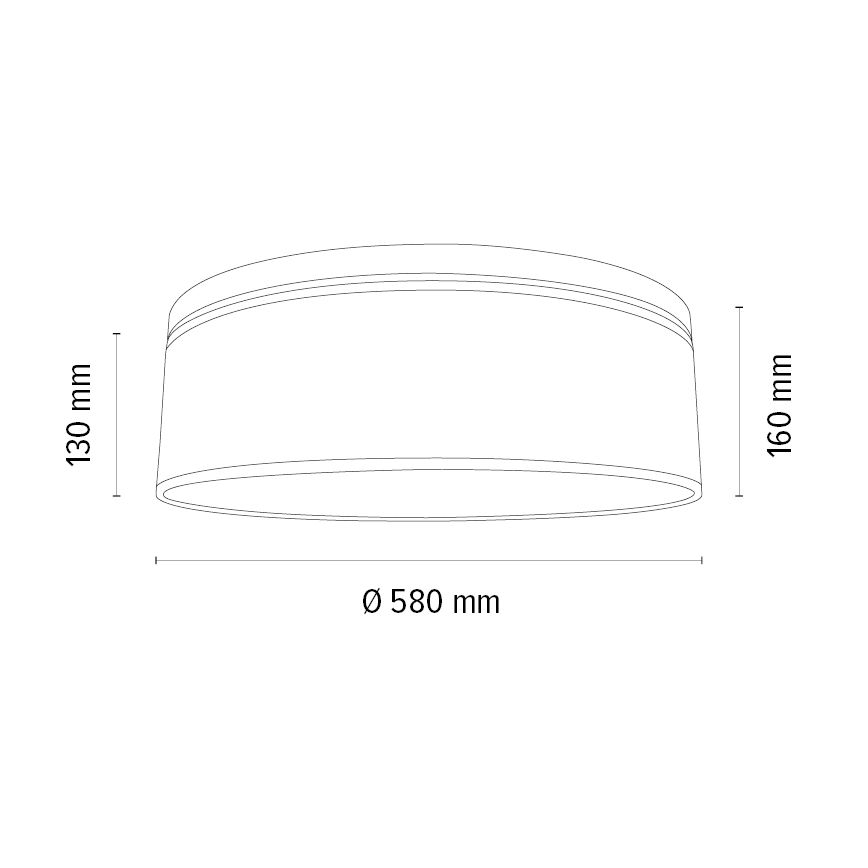 Lubinis šviestuvas BENITA 4xE27/25W/230V diametras 58 cm ruda/ąžuolas – FSC sertifikuota