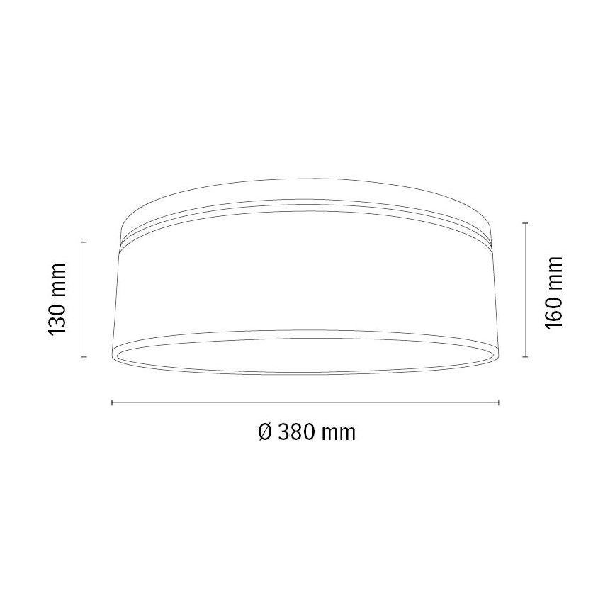 Lubinis šviestuvas BOHO 2xE27/25W/230V diametras 38 cm ąžuolas – FSC sertifikuota