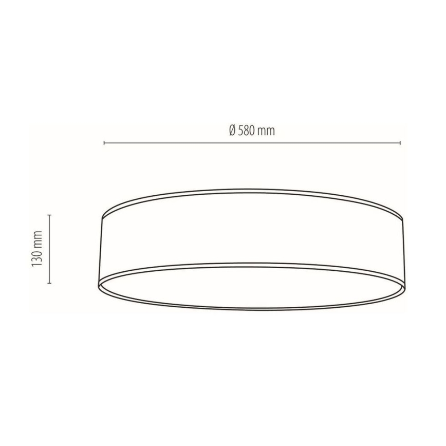 Lubinis šviestuvas BOHO 4xE27/25W/230V diametras 58 cm balta – FSC sertifikuota