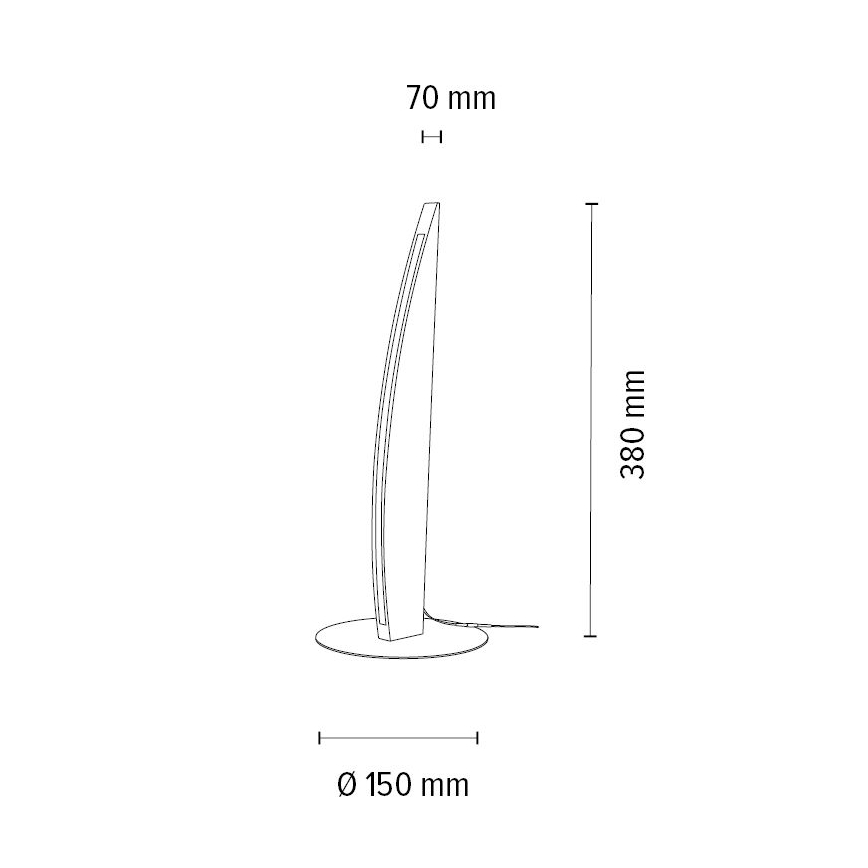 LED pritemdomas stalinis šviestuvas DUBAI LED/4W/230V ąžuolas – FSC sertifikuota