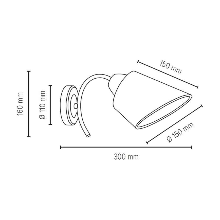 Maitinimas standartinėms jungimo grandinėms METTE 1xE27/40W/230V + FSC sertifikuota