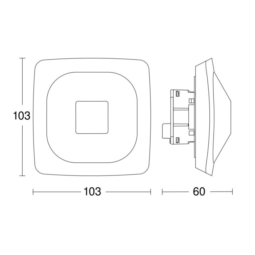 Steinel 064303 – Buvimo detektorius HF 360-2 KNX baltas