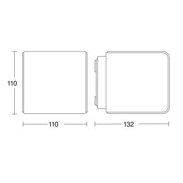 Steinel 079253 - LED Sieninis lauko šviestuvas L830 C LED/9,1W/230V IP44 antracitas