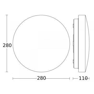 Steinel 079734 - LED Lubinis šviestuvas su jutikliu RS 20 S LED/9,4W/230V IP44