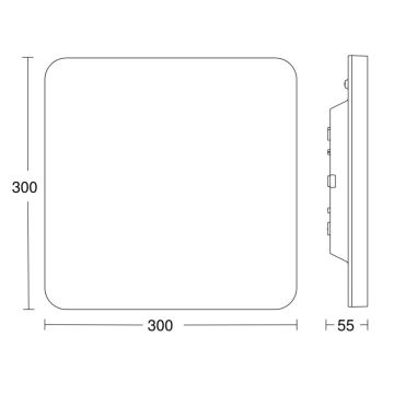 Steinel - LED Pritemdomas lubinis šviestuvas su jutikliu RSPROR20BASICQ 15,3W/230V IP40 3000K