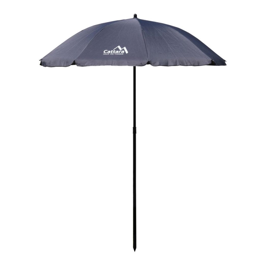 Sulankstomas pakreipiamas skėtis d. 1,8 m pilkos spalvos