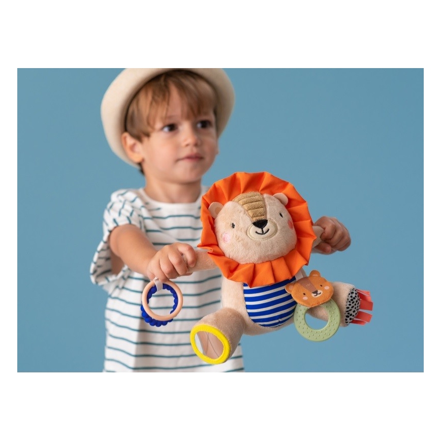 Taf Toys - Pliušinis žaislas su dantukais 25 cm liūtas