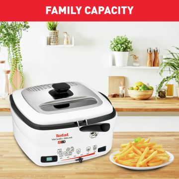 Tefal - Daugiafunkcinė gruzdintuvė 9in1 VERSALIO DE LUXE 1600W/230V 2 l balta