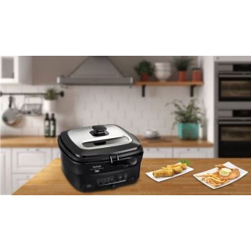 Tefal - Gruzdintuvė 2 l VERSALION DE LUXE 7in1 1600W/230V juoda