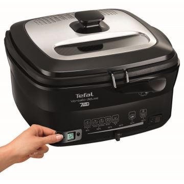 Tefal - Gruzdintuvė 2 l VERSALION DE LUXE 7in1 1600W/230V juoda