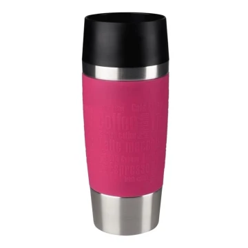 Tefal - Kelioninis puodelis 360 ml TRAVEL MUG nerūdijantis/rausva