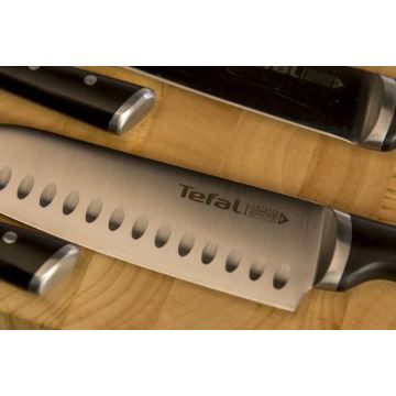Tefal - Nerūdijančio plieno peilis santoku ICE FORCE 18 cm chromas/juoda