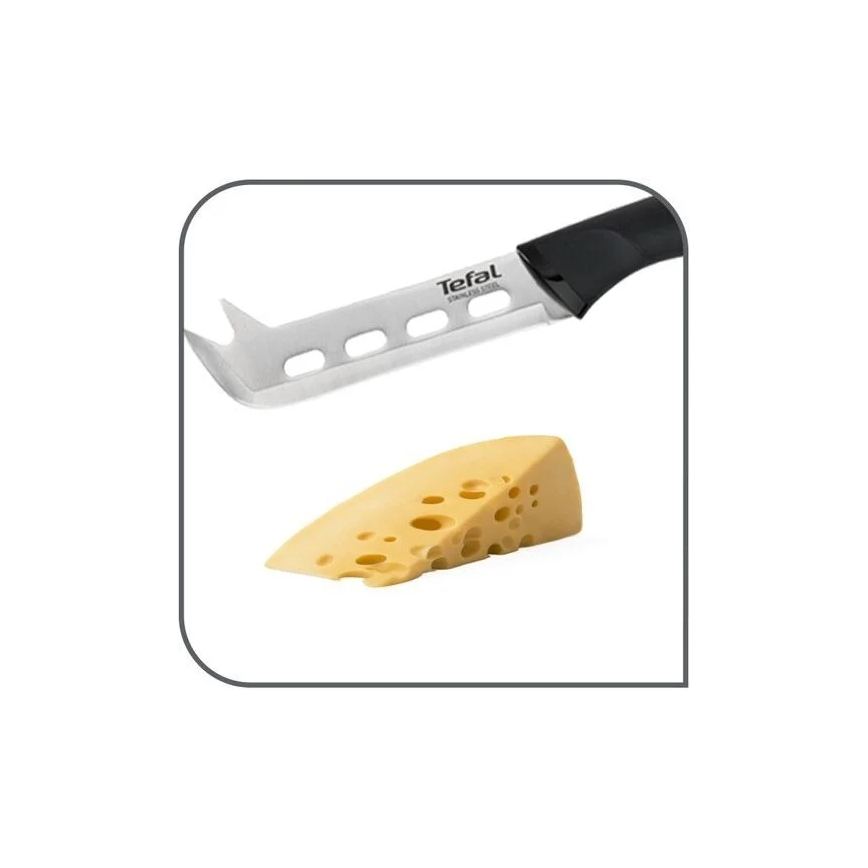 Tefal - Nerūdijančio plieno sūrio peilis COMFORT 12 cm chromas/juoda