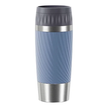 Tefal - Terminis puodelis 360 ml EASY TWIST MUG nerūdijantis/mėlyna
