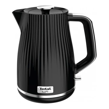 Tefal - Virdulys LOFT 1,7 l 2400W/230V juoda