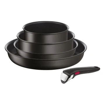 Tefal - Virtuvės indų rinkinys INGENIO ECO RESIST su titano paviršiumi 5 vnt.