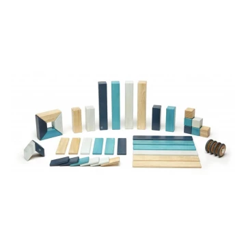 TEGU - Magnetinis pastato rinkinys Blue 42 vnt.