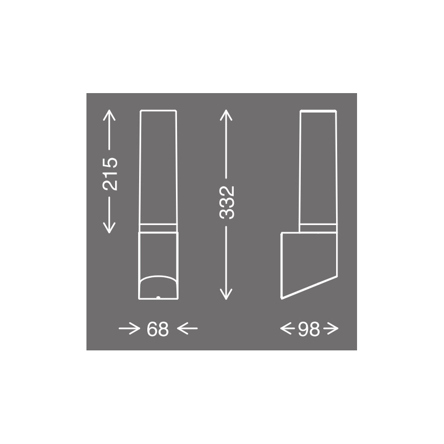 Telefunken 311305TF - LED sieninis lauko šviestuvas LED/8W/230V IP44