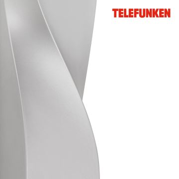 Telefunken 312704TF - LED sieninis lauko šviestuvas 2xLED/5,5W/230V IP44 sidabras