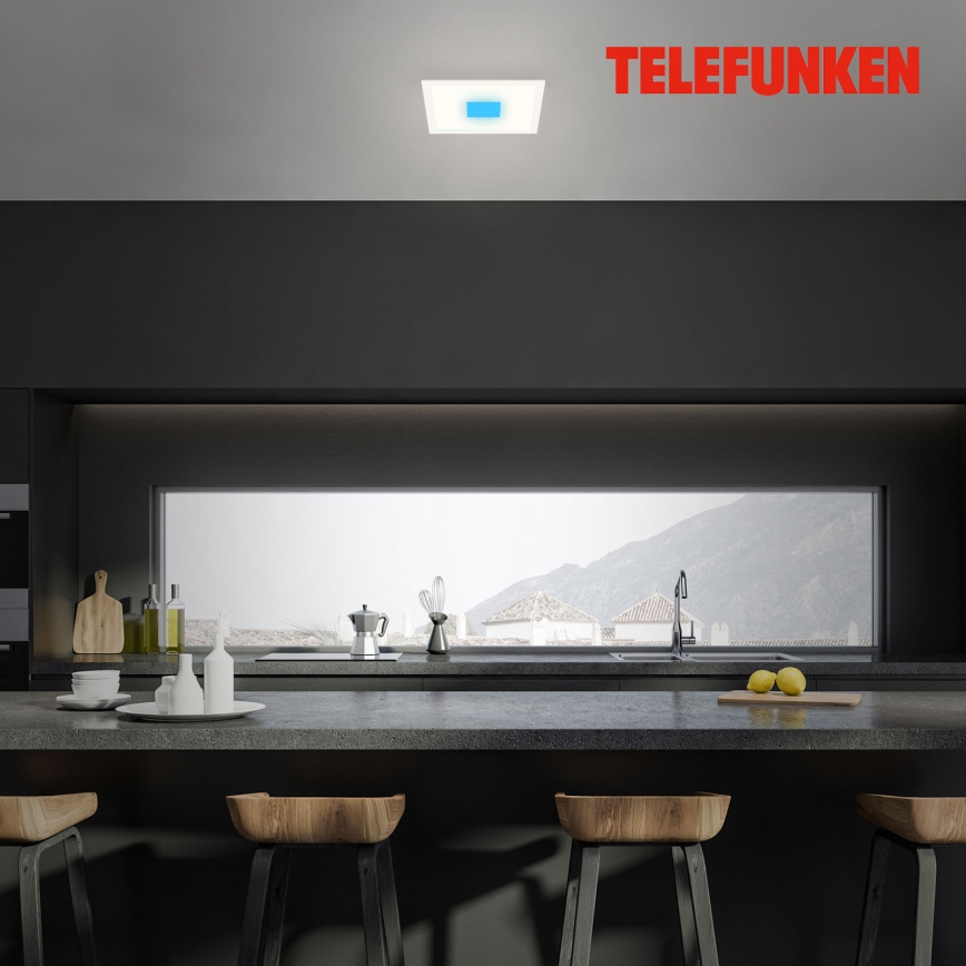 Telefunken 319006TF - LED RGBW Pritemdomas šviestuvas LED/16W/230V 2700-6500K + nuotolinio valdymo pultas
