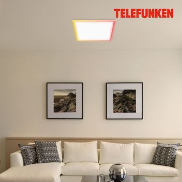 Telefunken 321206TF - LED RGBW Reguliuojamas lubinis šviestuvas LED/18W/230V 3000-6500K + nuotolinio valdymo pultas