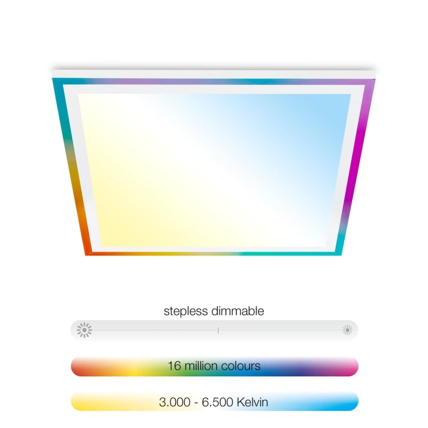 Telefunken 321206TF - LED RGBW Reguliuojamas lubinis šviestuvas LED/18W/230V 3000-6500K + nuotolinio valdymo pultas