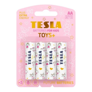 Tesla Batteries - 4 vnt. Šarminė baterija AA TOYS+ 1,5V 2900 mAh