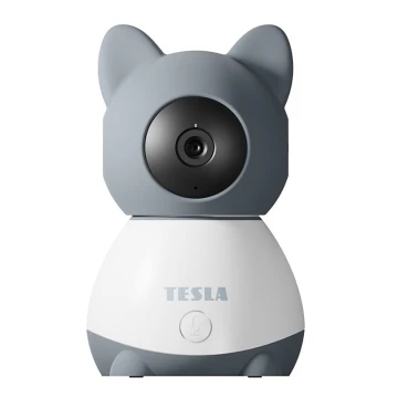 TESLA Smart - Išmanioji kamera 360 Baby Full HD 1080p 5V Wi-Fi pilka