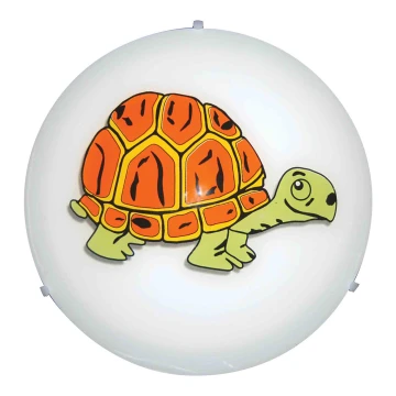 Top Light - Vaikiškas sieninis šviestuvas 5502/40/Turtle 2xE27/60W