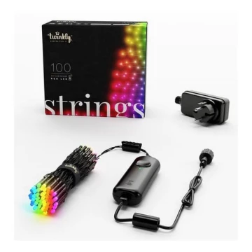 Twinkly - LED RGB šviesos reguliavimas lauko Kelėdinė girlianda STRINGS 100xLED 11,5m IP44 Wi-Fi