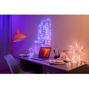 Twinkly - LED RGB šviesos reguliavimas Kelėdinė girlianda CANDIES 200xLED 14 m USB Wi-Fi