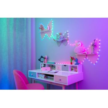 Twinkly - LED RGB šviesos reguliavimas Kelėdinė girlianda CANDIES 200xLED 14 m USB Wi-Fi