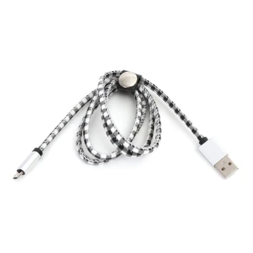 USB kabelis USB A / Micro USB jungtis 1m balta