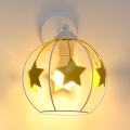 Vaikiška sieninė lempa STARS 1xE27/15W/230V geltona/balta