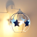Vaikiška sieninė lempa STARS 1xE27/15W/230V mėlyna/balta