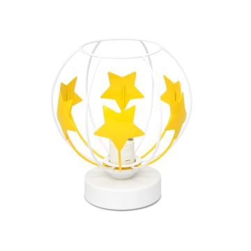 Vaikiškas stalinis šviestuvas STARS 1xE27/15W/230V geltona/balta
