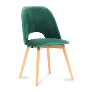 Valgomojo kėdė TINO 86x48 cm tamsiai žalia/bukas