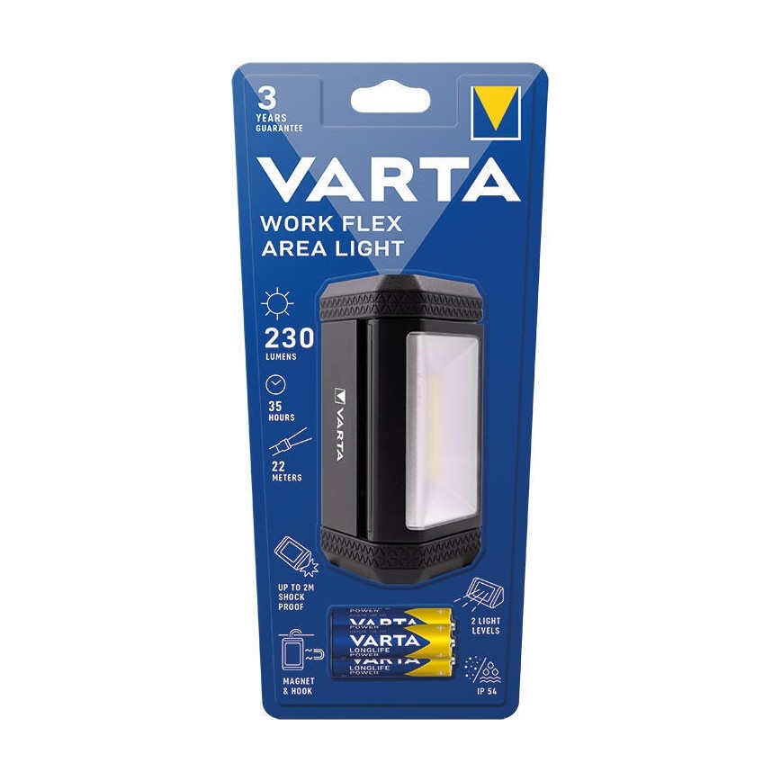 Varta 17648101421 - LED Nešiojamas žibintuvėlis WORK FLEX AREA LIGHT LED/3xAA IP54