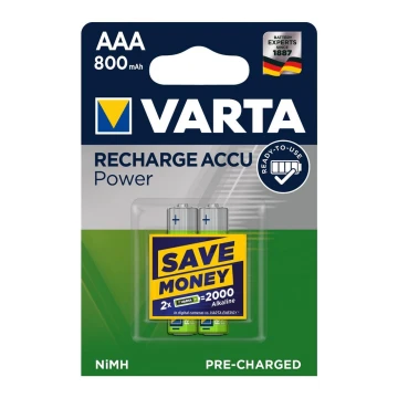 Varta 56703 - 2 vnt įkraunamos baterijos  ACCU AAA NiMH/800mAh/1,2V