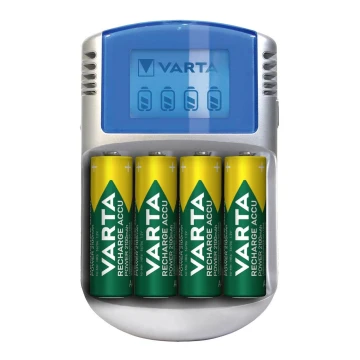 Varta 57070201451 - LCD Baterijos įkroviklis 4xAA/AAA 2600mAh 5V