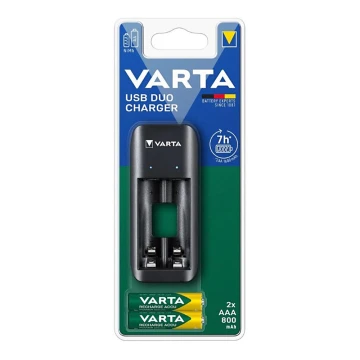 Varta 57651201421 - Baterijos įkroviklis 2xAA/AAA 800mAh 5V