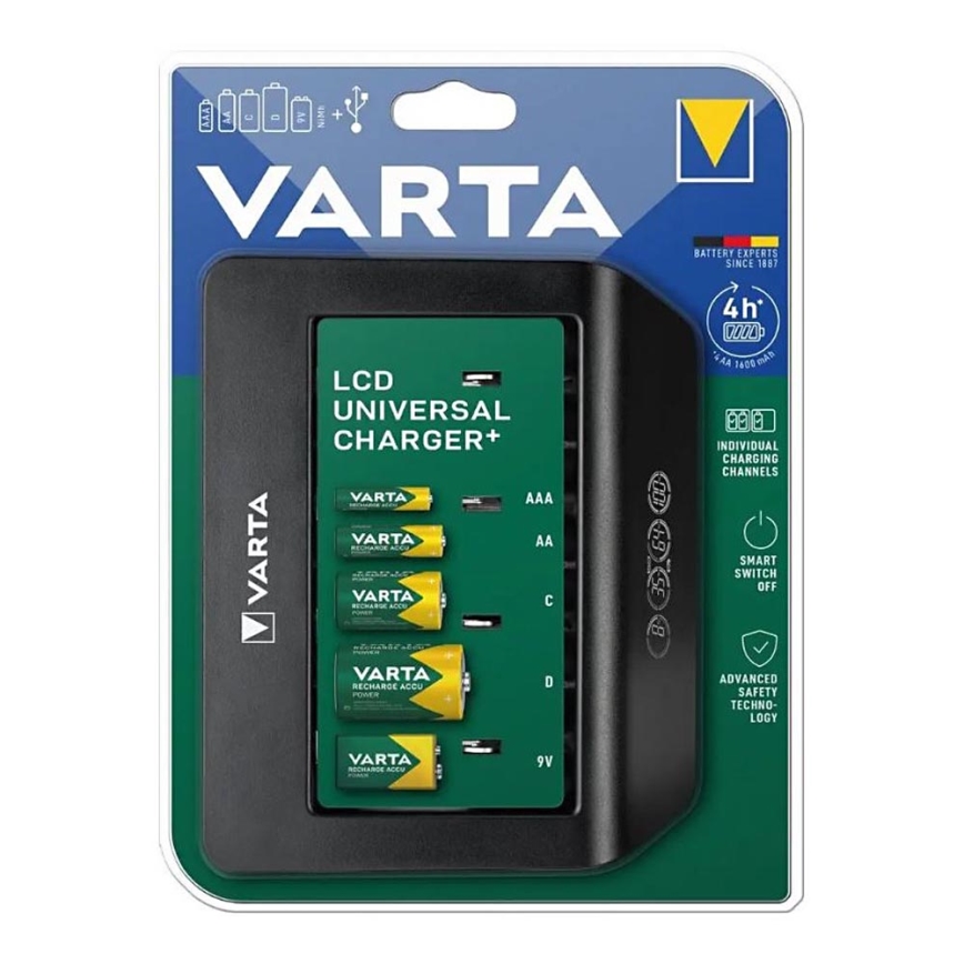 Varta 57688101401 - LCD Universal baterija charger 230V