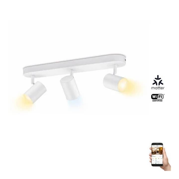 WiZ - LED Reguliuojamas akcentinis šviestuvas IMAGEO 3xGU10/4,9W/230V 2700-6500K Wi-Fi baltas
