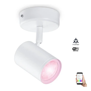 WiZ - LED RGBW Reguliuojamas akcentinis šviestuvas IMAGEO 1xGU10/4,9W/230V Wi-Fi baltas