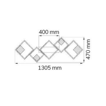 Wofi 10691 - LED Pritemdomas tvirtinamas sietynas JADE LED/45W/230V