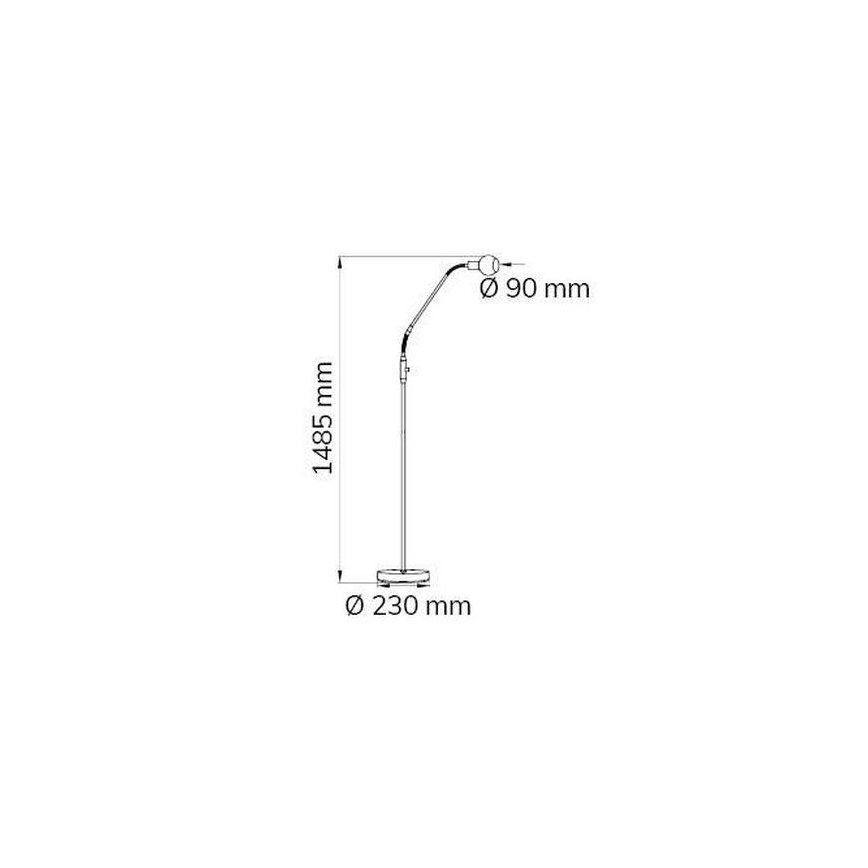 Wofi 307101640000 - LED pritemdomas toršeras NOIS LED/5W/230V