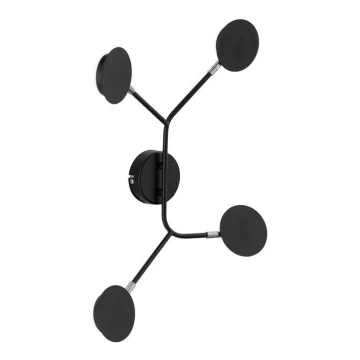 Wofi 446604109000 - LED Sieninis šviestuvas BELIZE 4xLED/5W/230V 3000K juodas