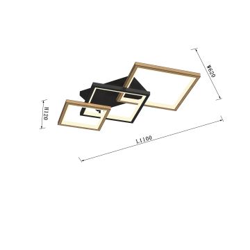 Wofi 9022-306M - LED Pritemdomas lubinis šviestuvas MATERA LED/37W/230V