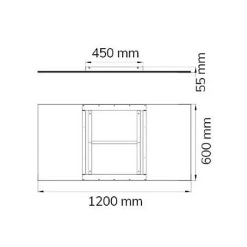 Wofi 9693.01.70.6200 - LED Pritemdomas lubinis šviestuvas LIV LED/44W/230V 2800-5500K + nuotolinio valdymo pultas