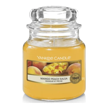 Yankee Candle - Kvapi žvakė MANGO PEACH SALSA mažas 104g 20-30 valandos